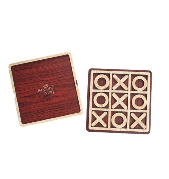 Ancient Living Tic Tac Toe Wooden Board Game