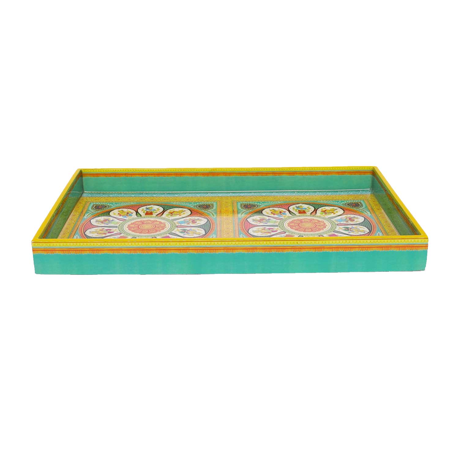 Folk Tales Colourful Serving Tray By Trendia Decor