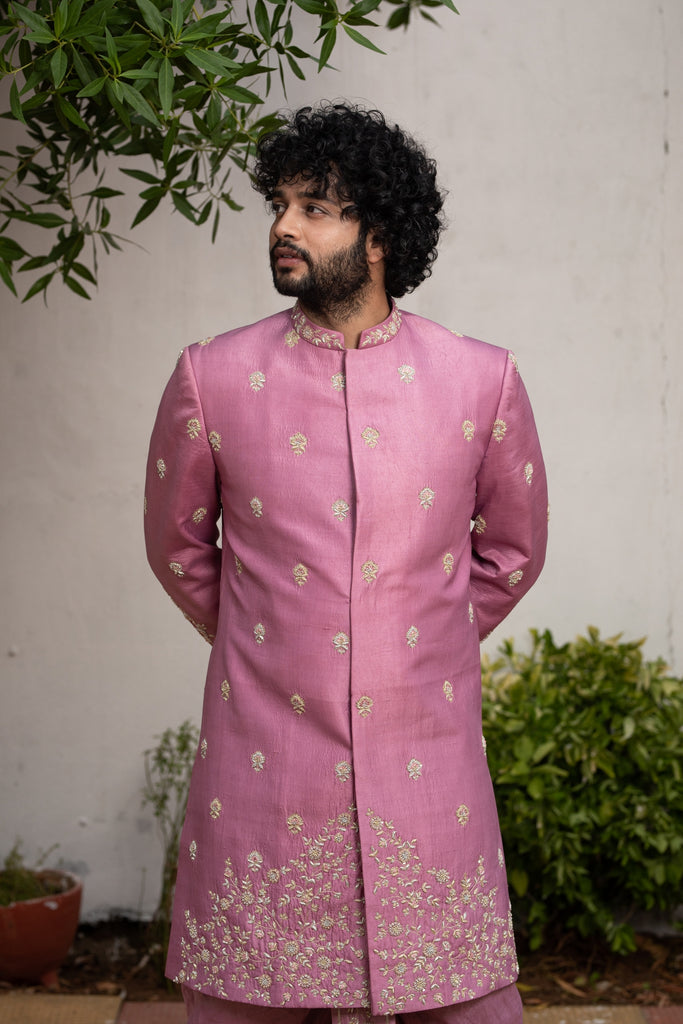 Men's Dusty Purple Sherwani Sets