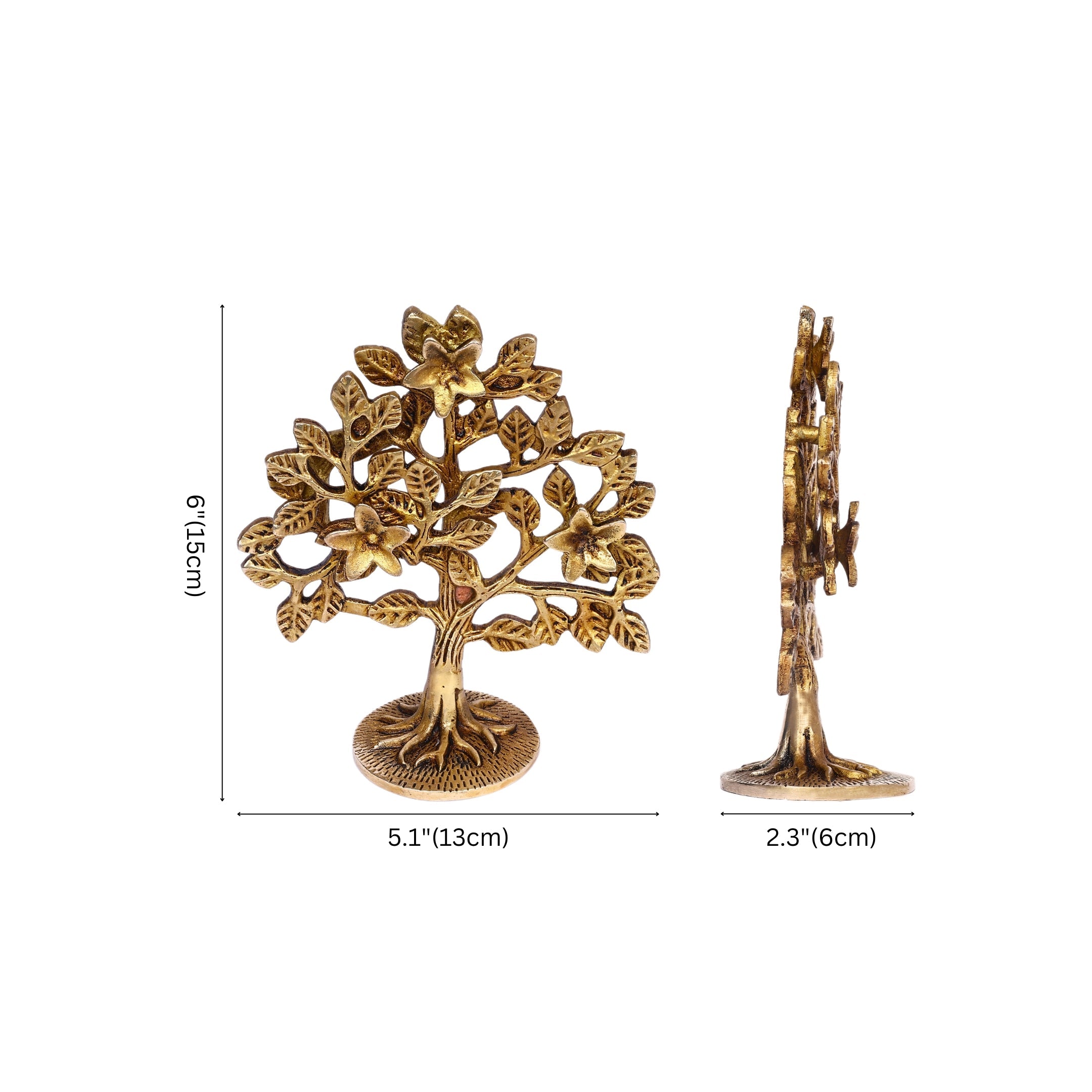 Kalpavriksh tree brass Handicraft showpiece - Natriel