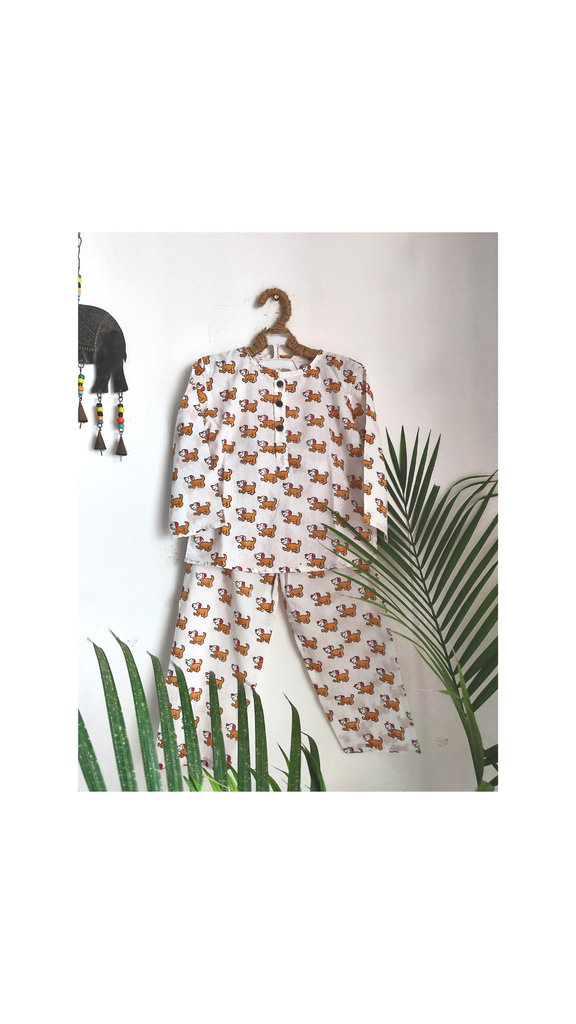 Unisex Night Suit -  Dog'S Day Out