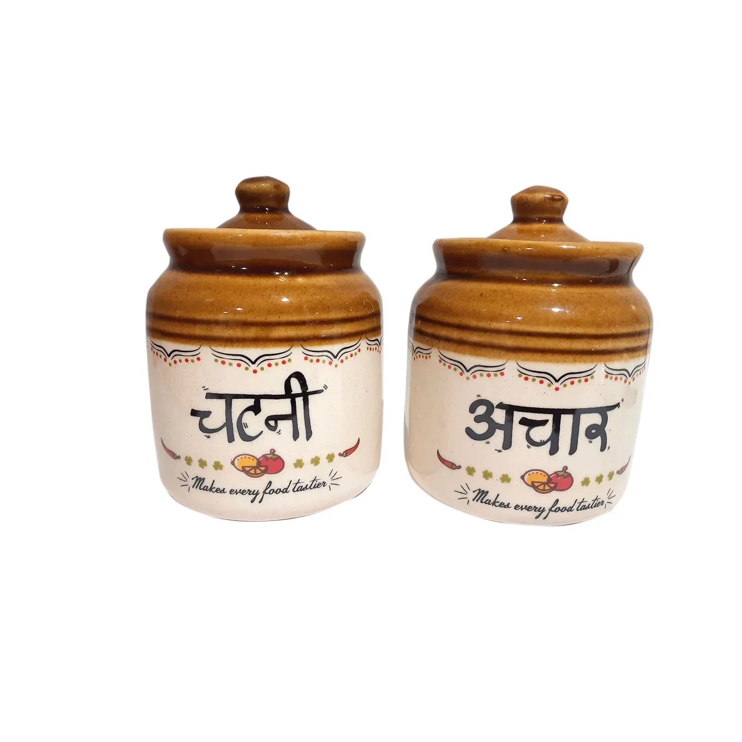 Ceramic Spice Jar Set By Trendia Decor