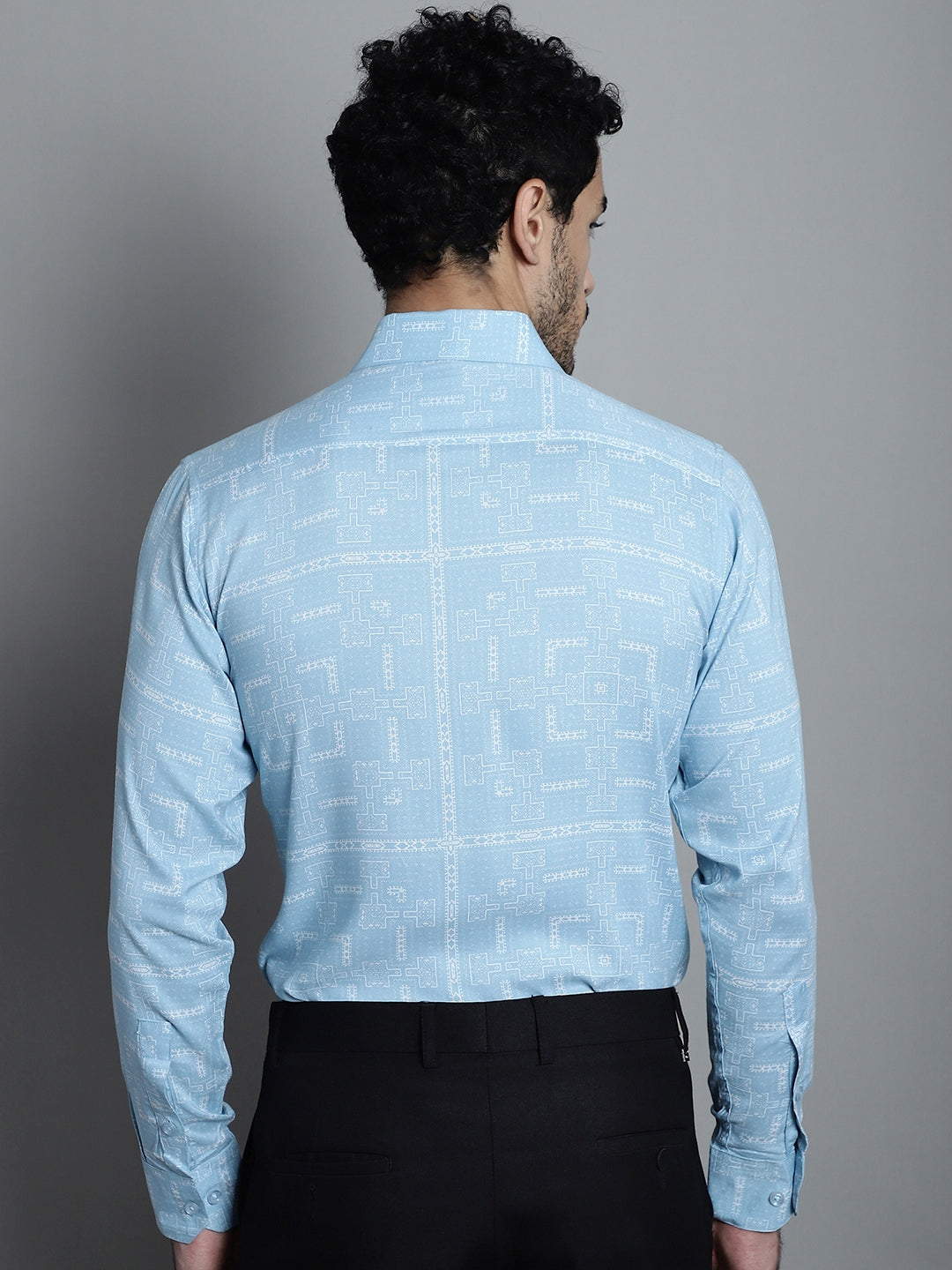 Men's Geometric Printed Formal Shirts - Taantav