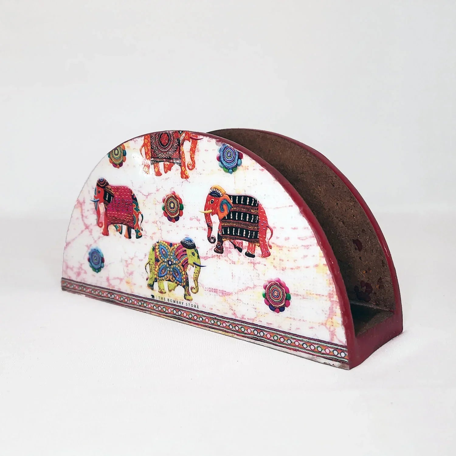Colourful Elephants Tissue Paper Holder By Trendia Decor