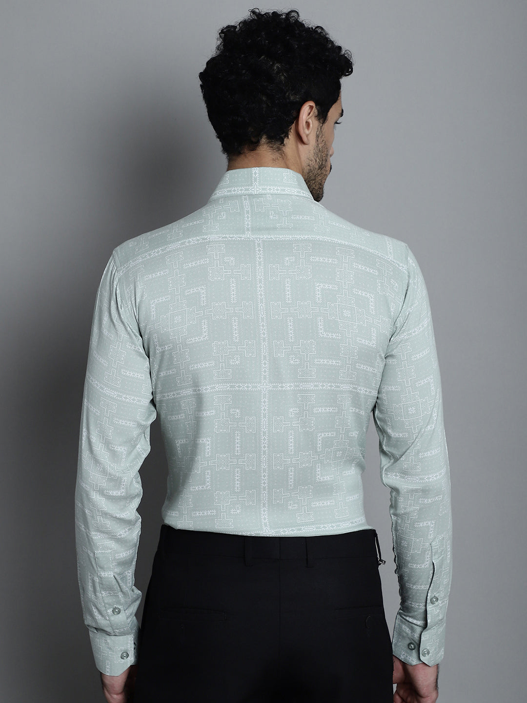 Men's Geometric Printed Formal Shirts - Taantav