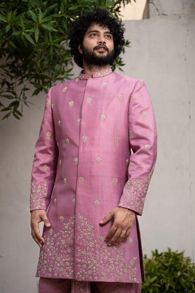 Men's Dusty Purple Sherwani Sets
