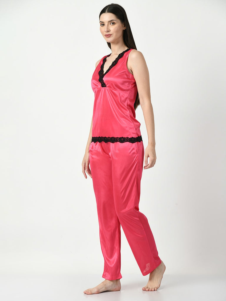 Women's Satin Pink Nightdress