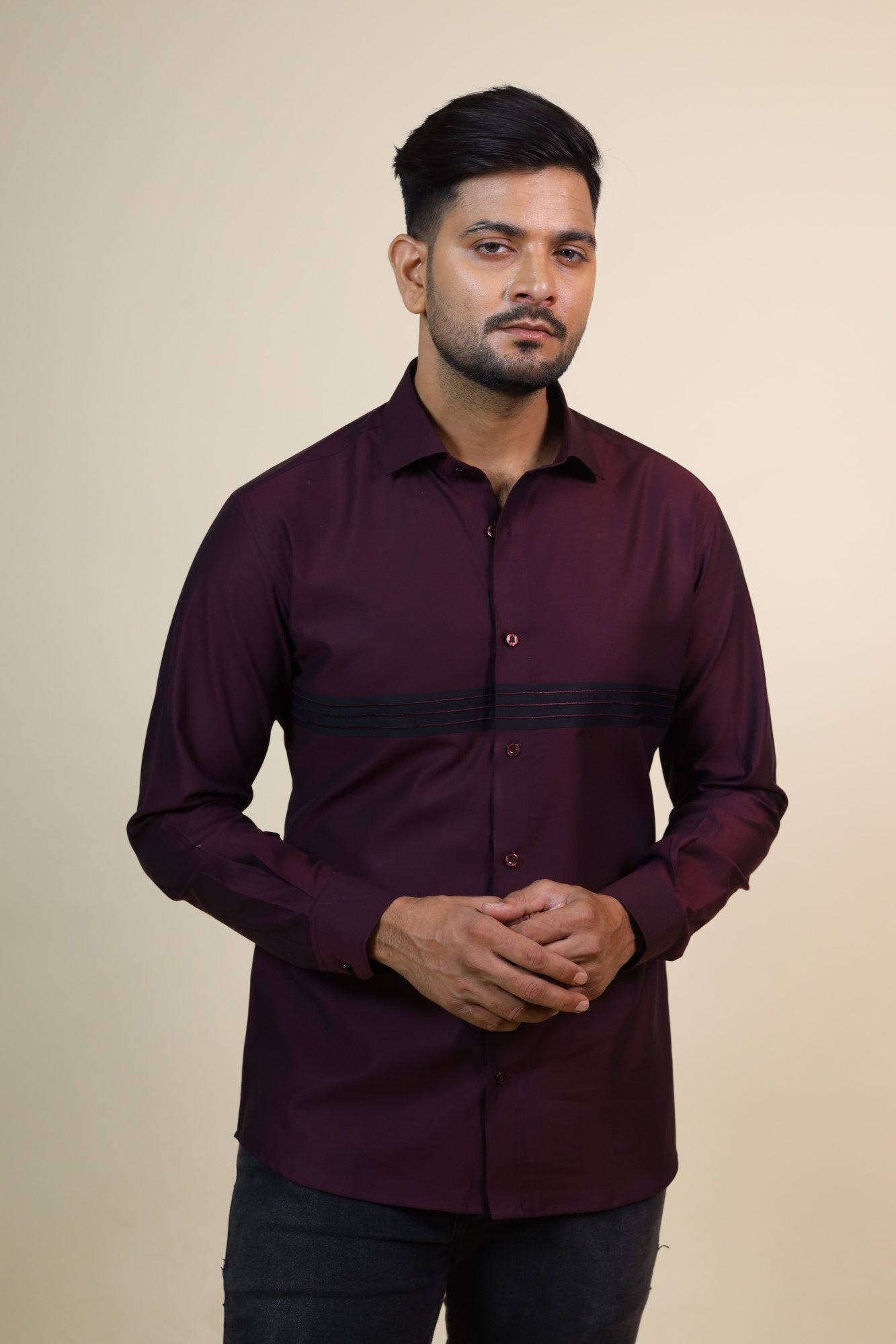 Men's Burgundy Color Mauvais Designer Burgundy Shirt Full Sleeves Casual Shirt XXL | Trendia Global Men's Burgundy Color Mauvais Designer Burgundy Shirt Full Sleeves Casual Shirt XXL | Trendia Global