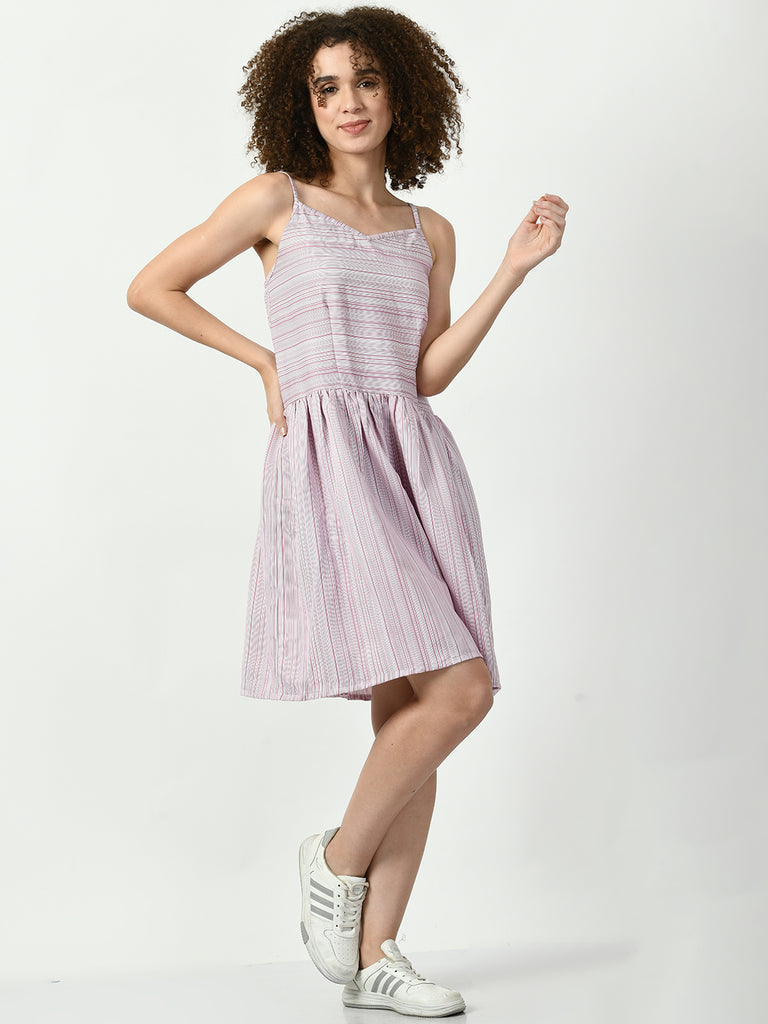 Women's Viscose Rayon Mauve Nightdress
