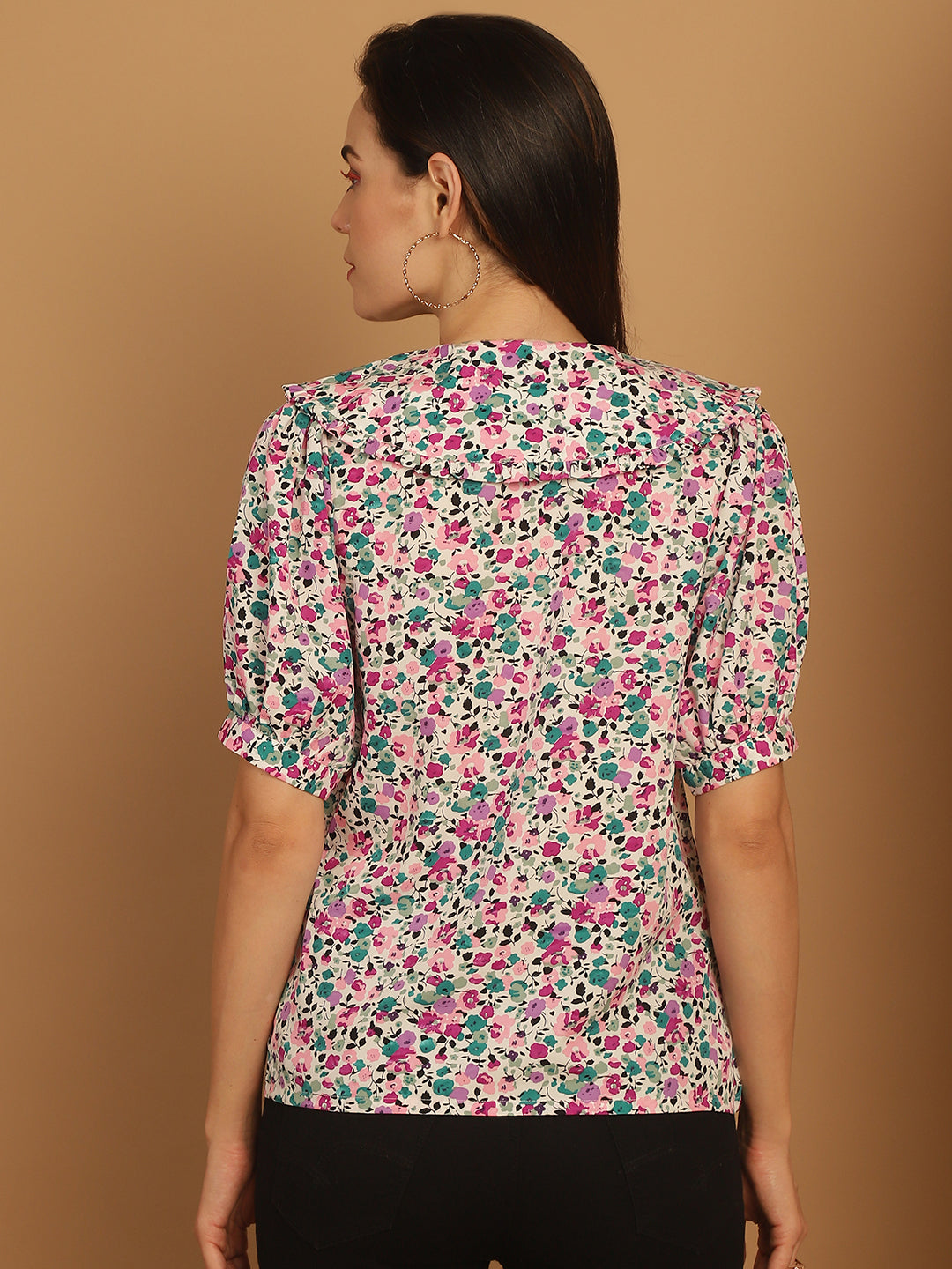 Women's Floral Printed Women's Top - Taantav