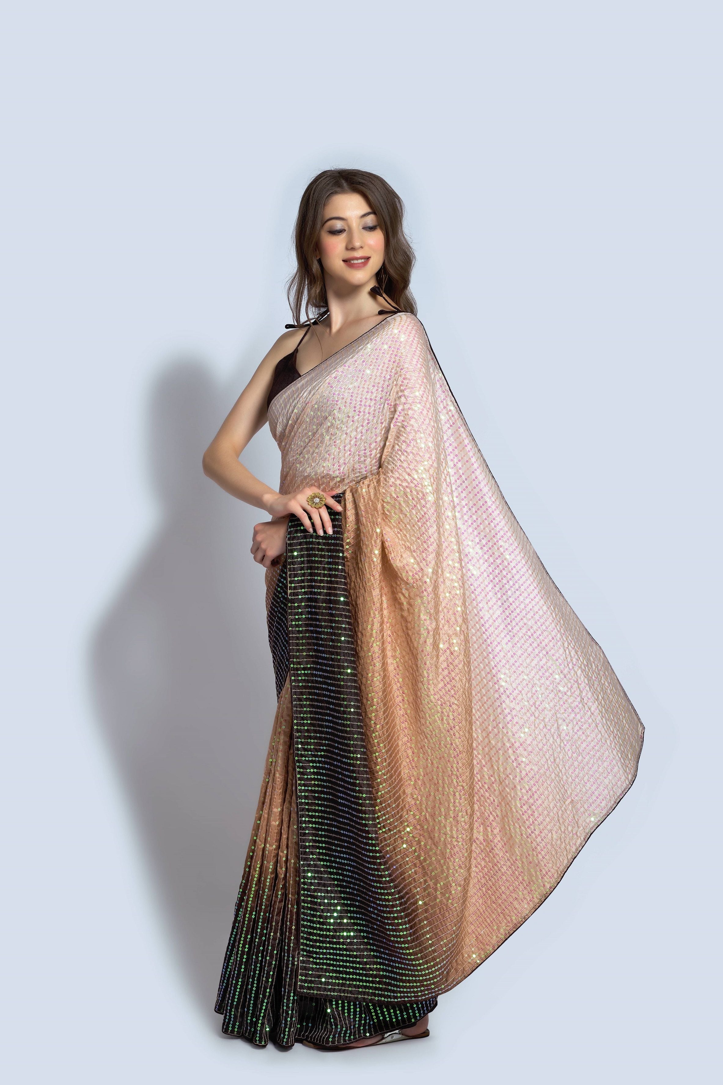 Women's Multi Color Designer Saree Collection - Dwija Fashion