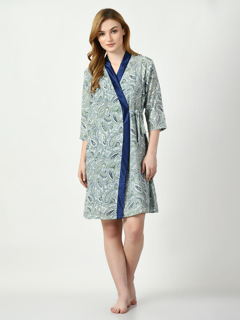 Women's Satin Blue Nightdress