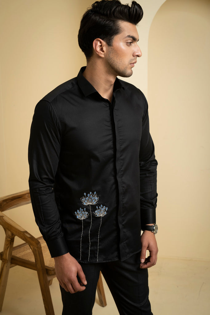 Men's Black Color Atore Full Sleeves Shirt
