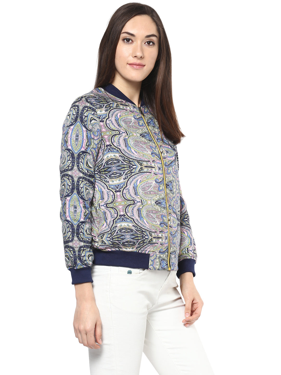 Women's Printed Bomber Jacket