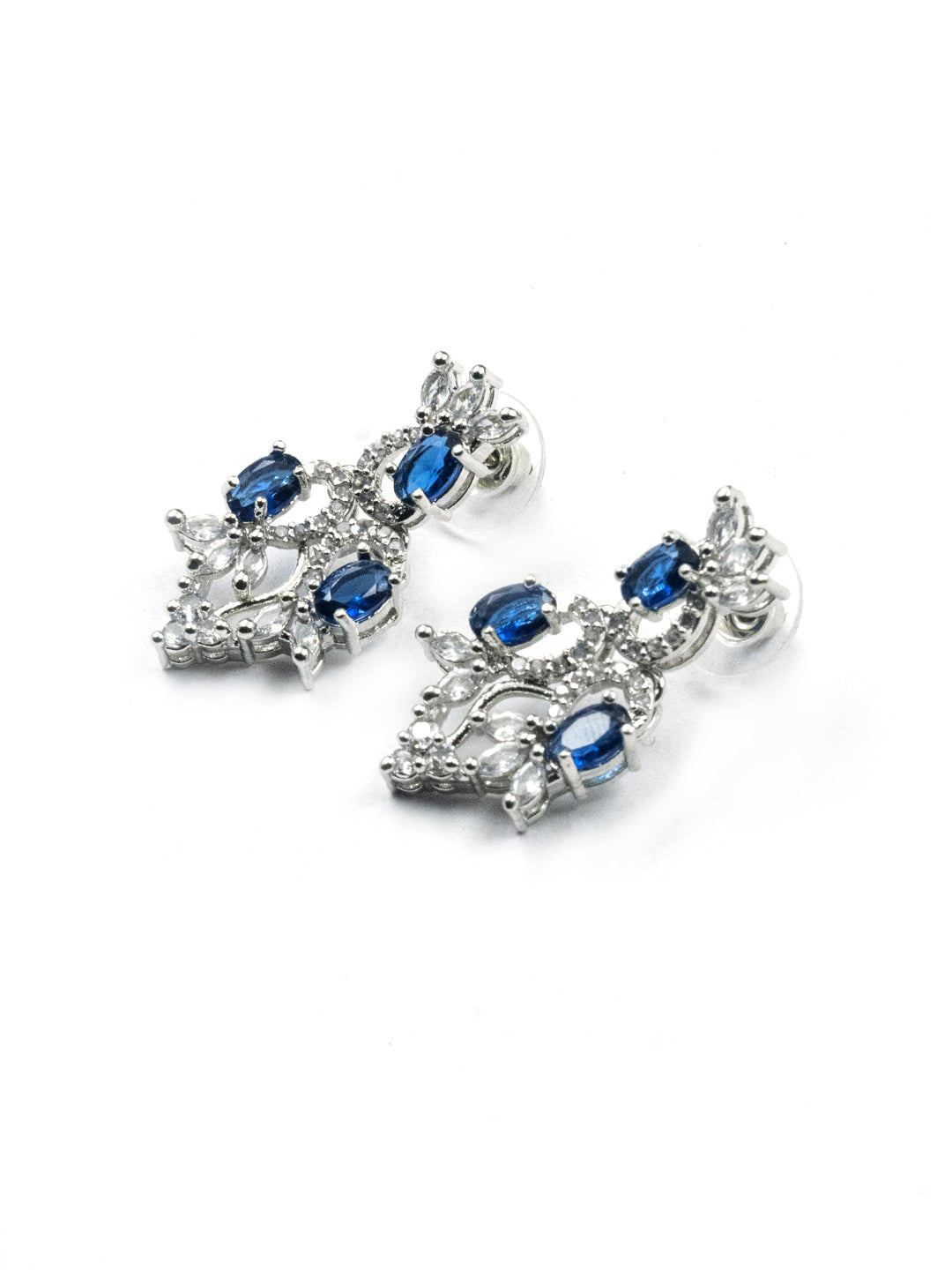 Women's Graceful American Diamond Necklace Set with Earrings