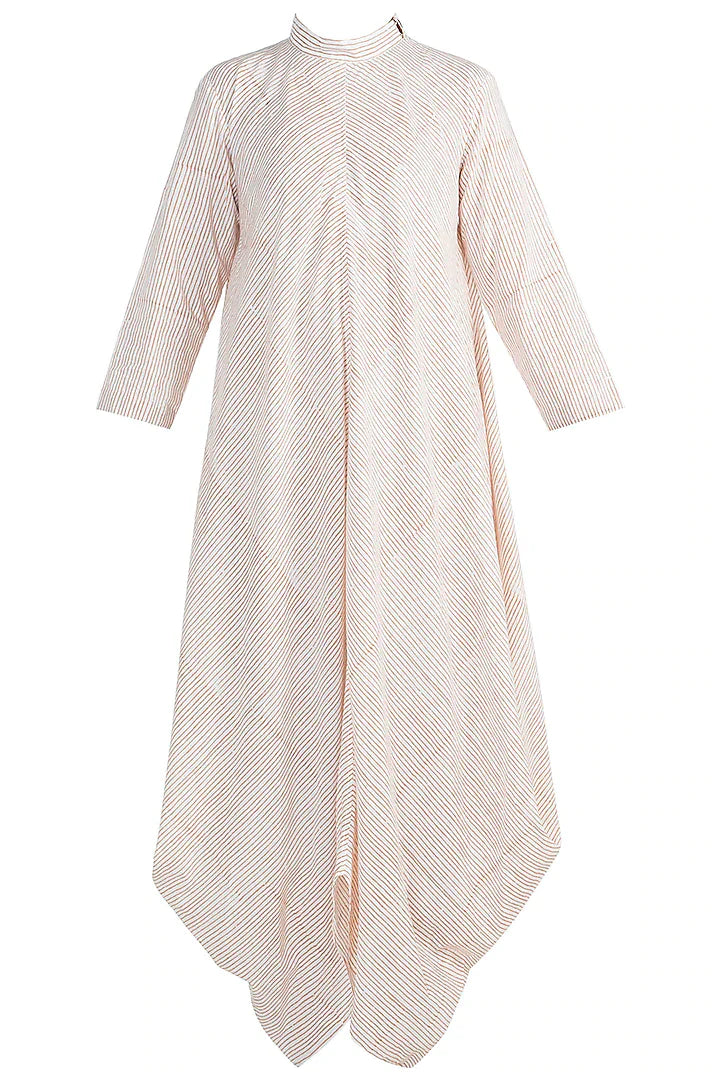 Women's Striped Cowled Dress - Nangalia Ruchira