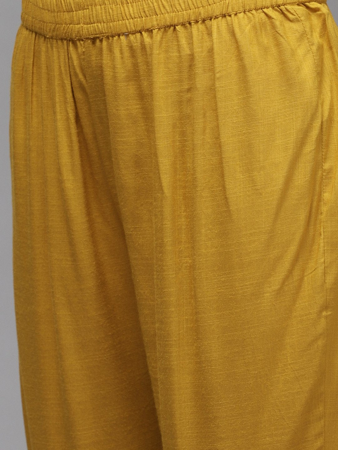 Women's Mustard Yellow  Maroon Printed Kurta with Trousers - Final Clearance Sale