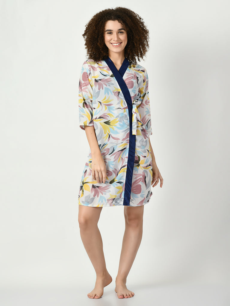 Women's Georgette Blue Nightdress