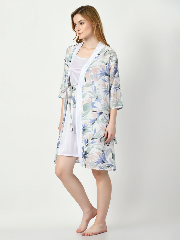 Women's Satin White Nightdress