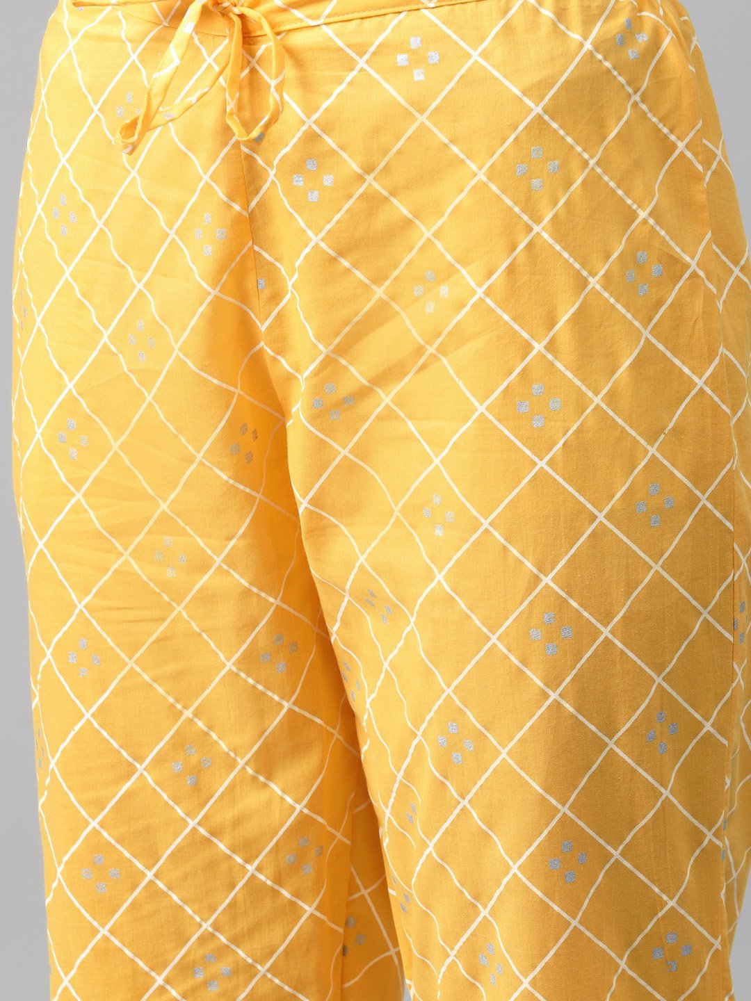 Women Yellow Printed Suit Set by Anubhutee (Set of 3)- Final Clearance Sale