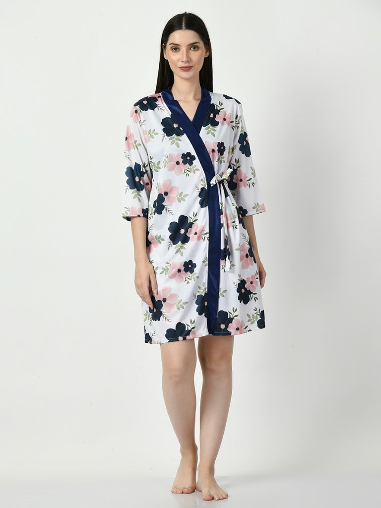 Women's Satin Blue Nightdress