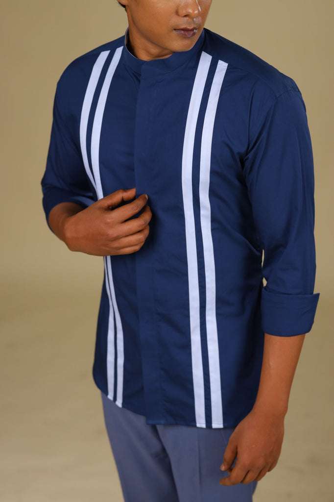Men's Light Blue Color Blue Turk Shirt Full Sleeves Casual Shirt