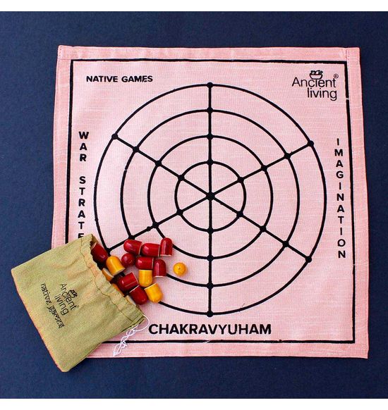 Chakravyuham Board Game ( Crafted in Raw Silk )