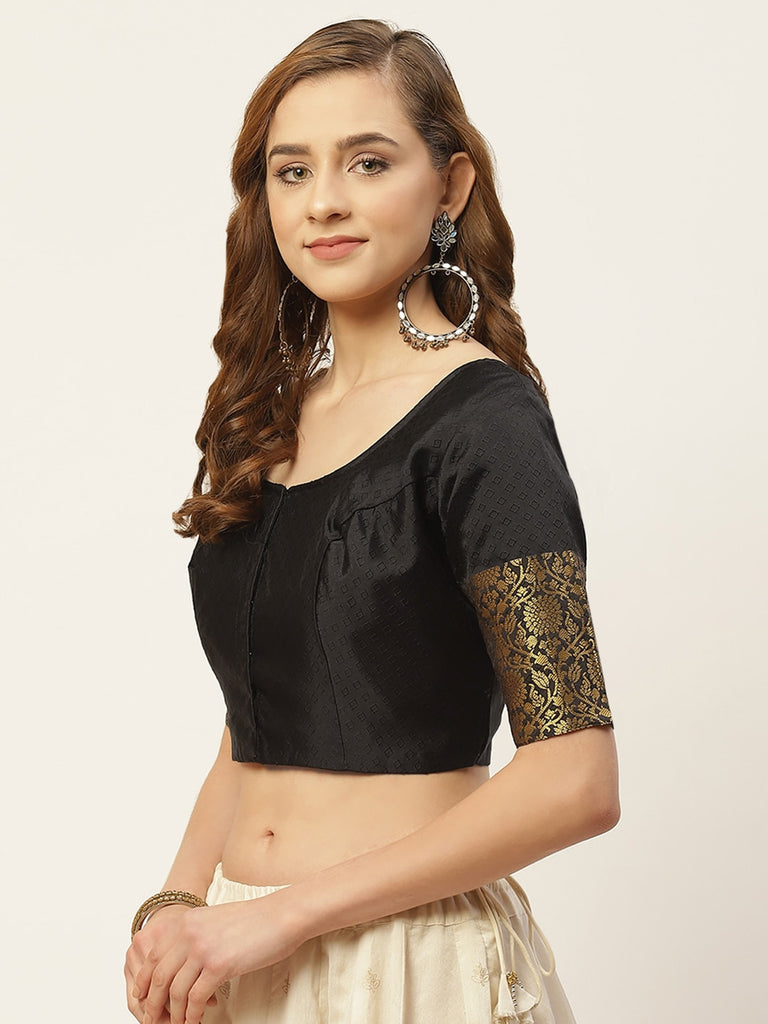 Women Black Saree Blouse