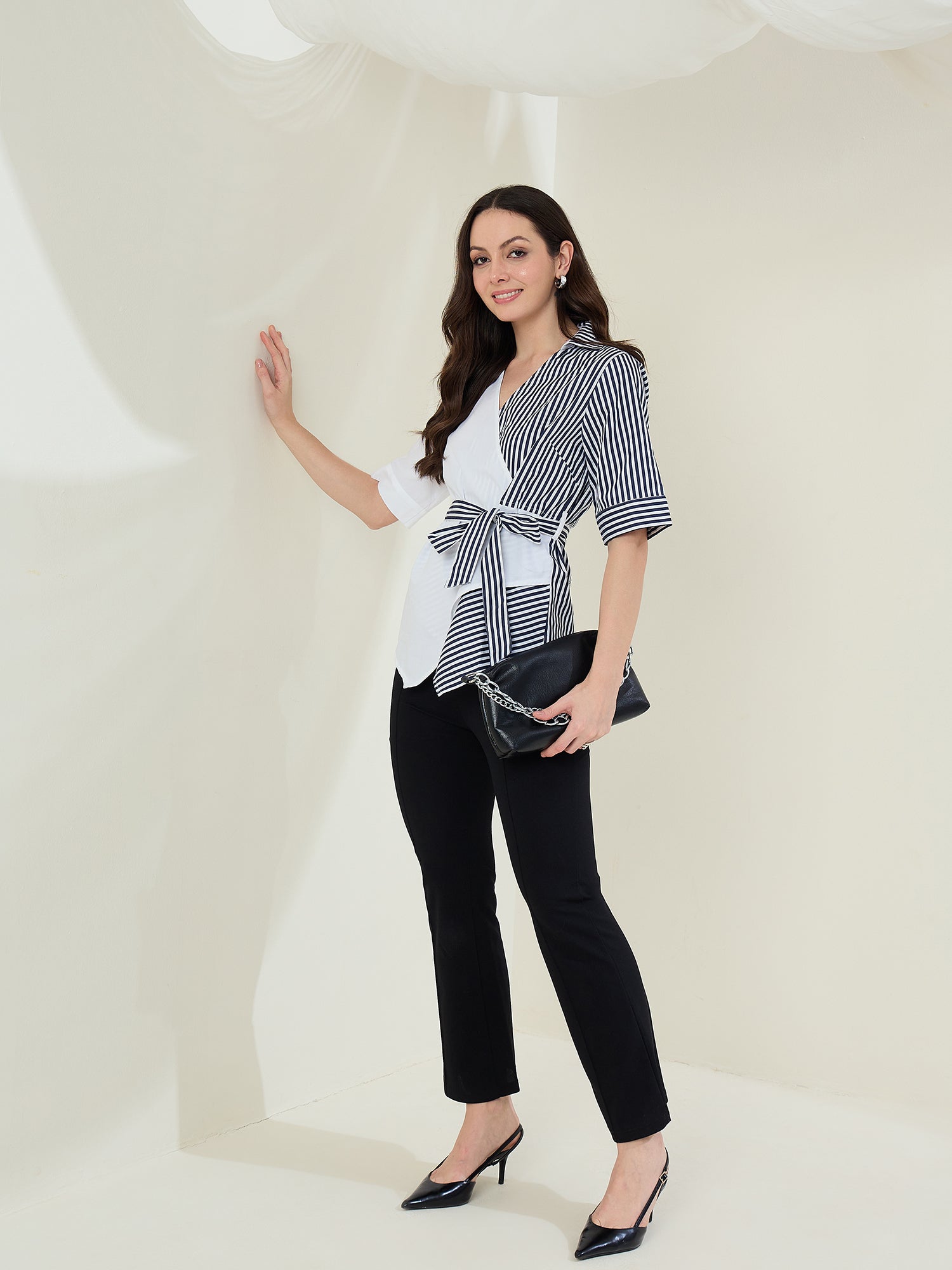 Women's Heart Print Rayon Shirt
