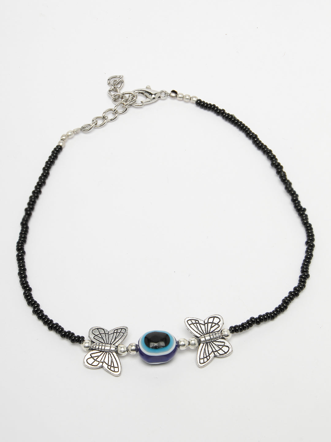 Women's Evil Eye Black Anklets