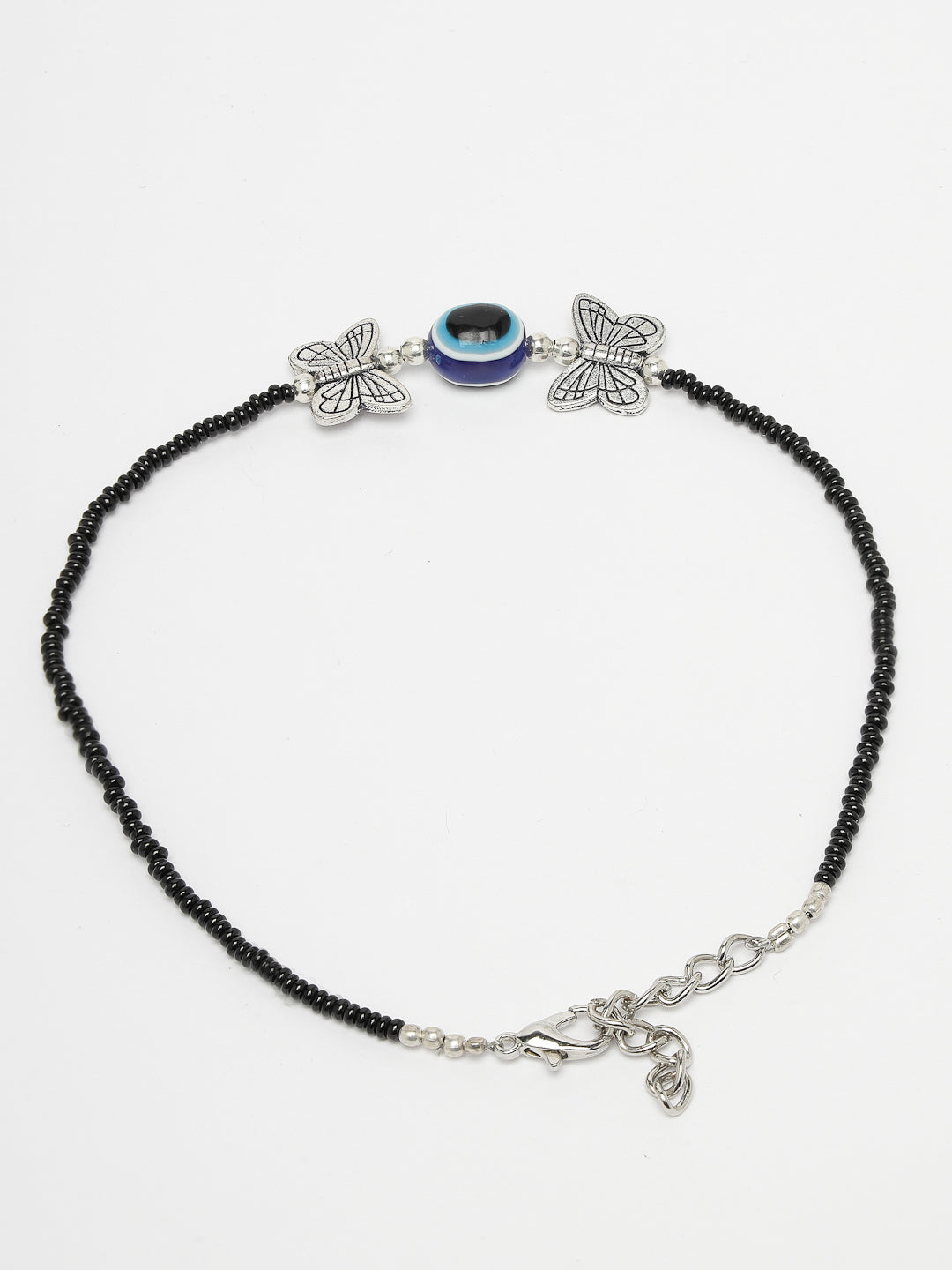 Women's Evil Eye Black Anklets