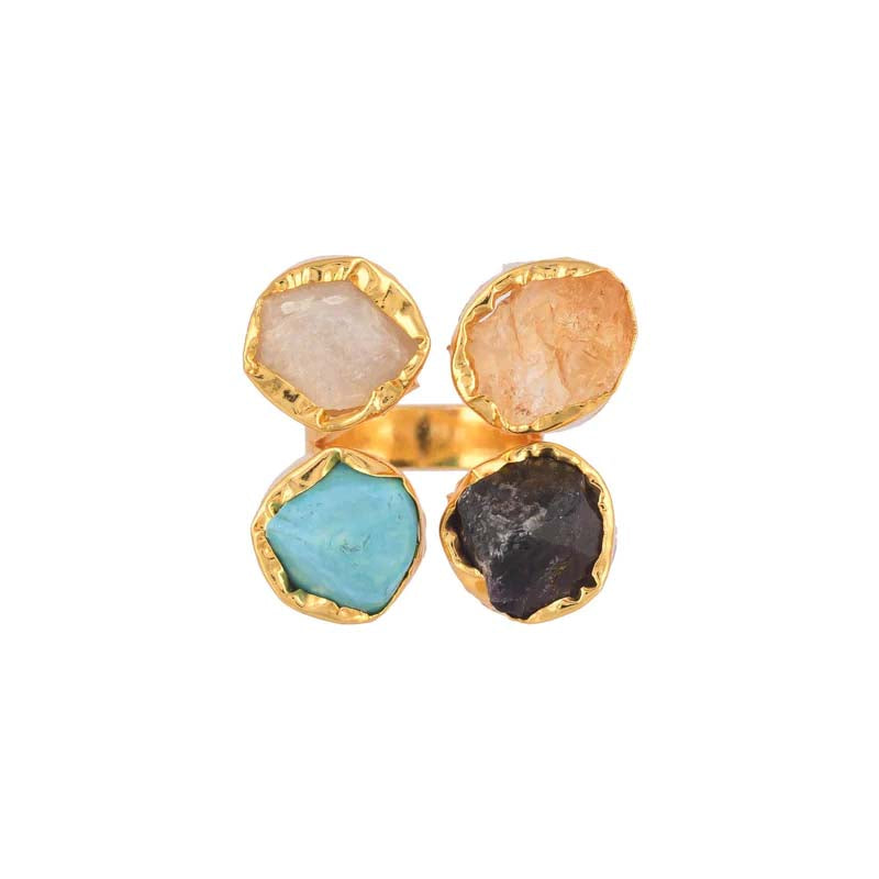 Women's 4 Stone Classy Ring - Zurii Jewels