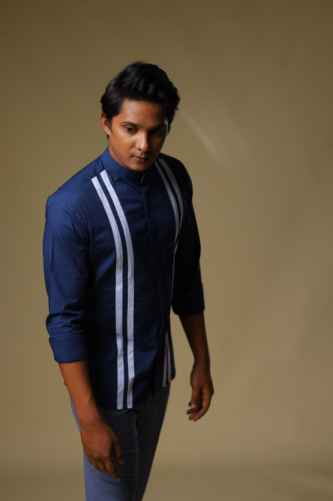 Men's Light Blue Color Blue Turk Shirt Full Sleeves Casual Shirt