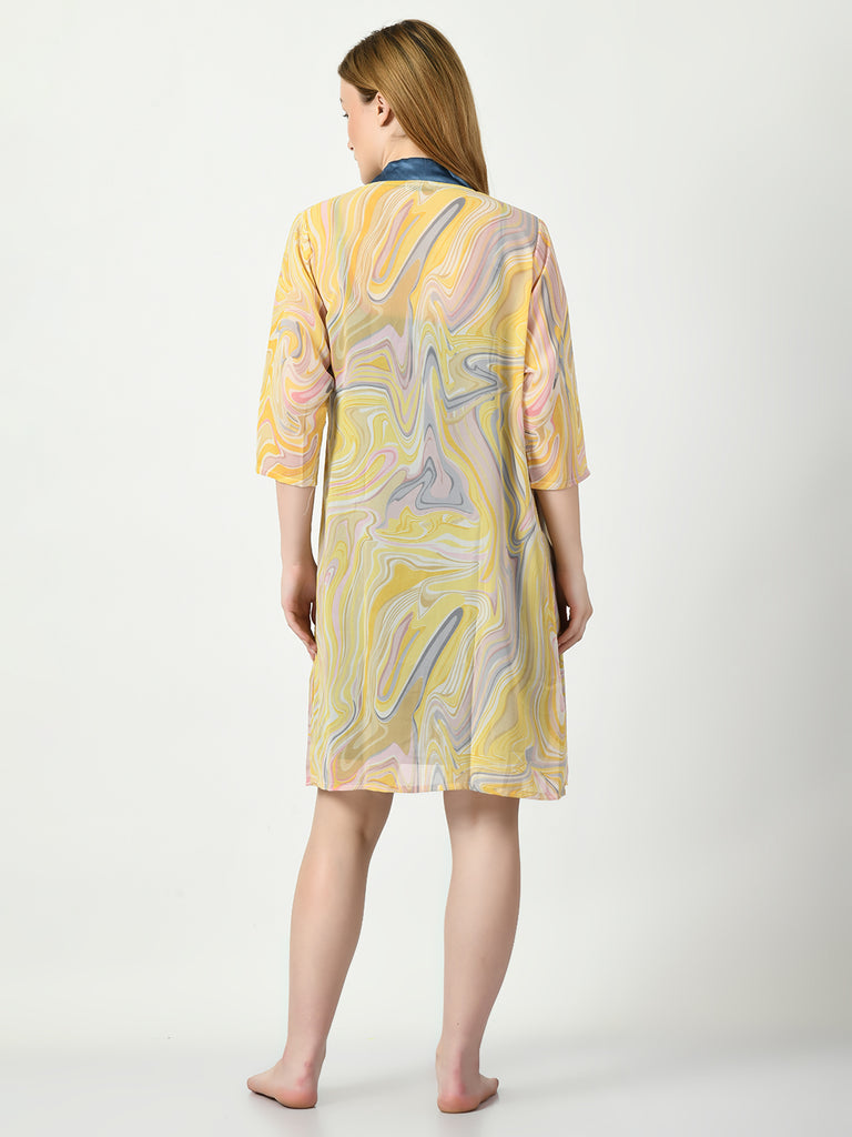 Women's Satin Blue Nightdress