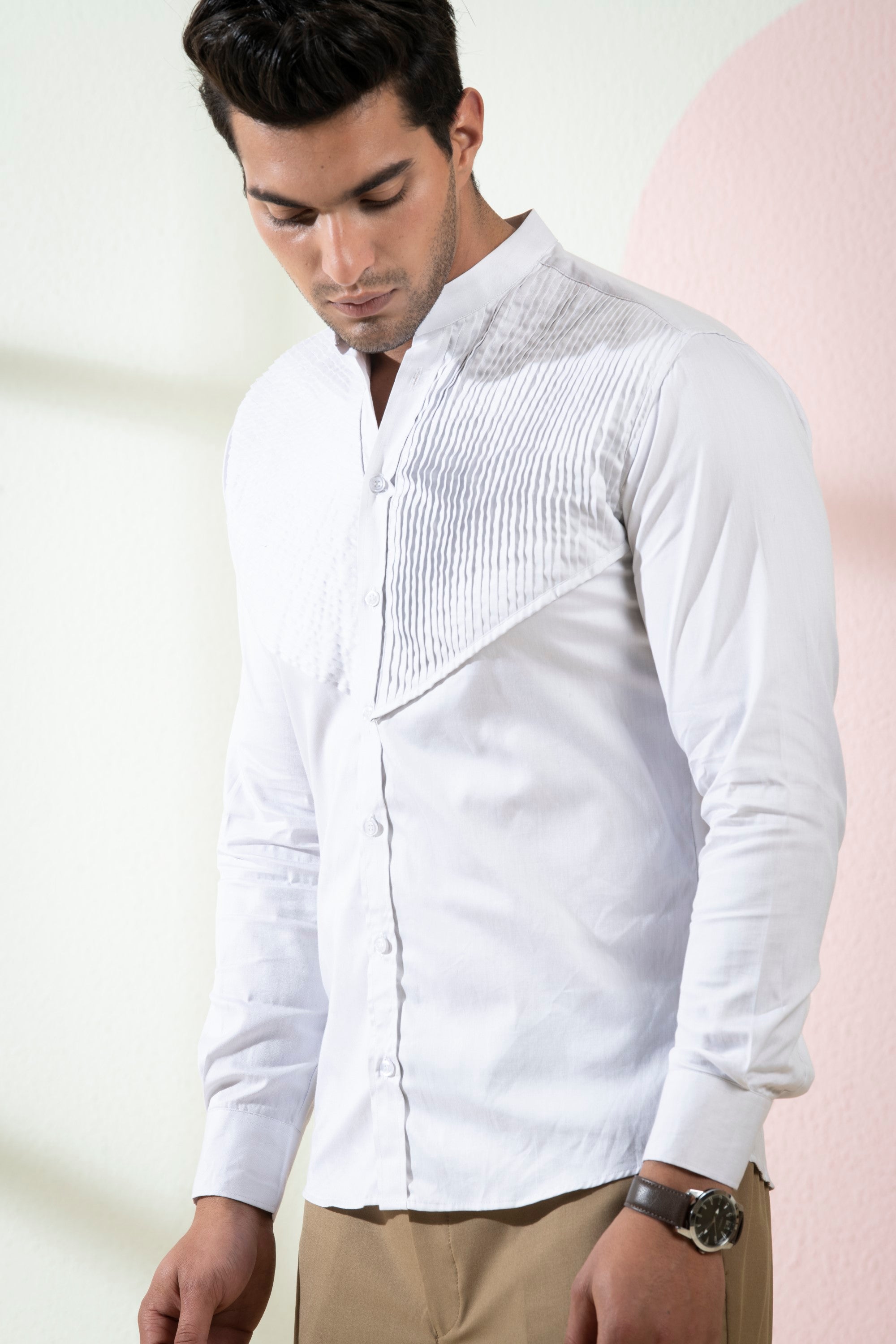 Men's Grey Color Ober Full Sleeves Shirt - Hilo Design