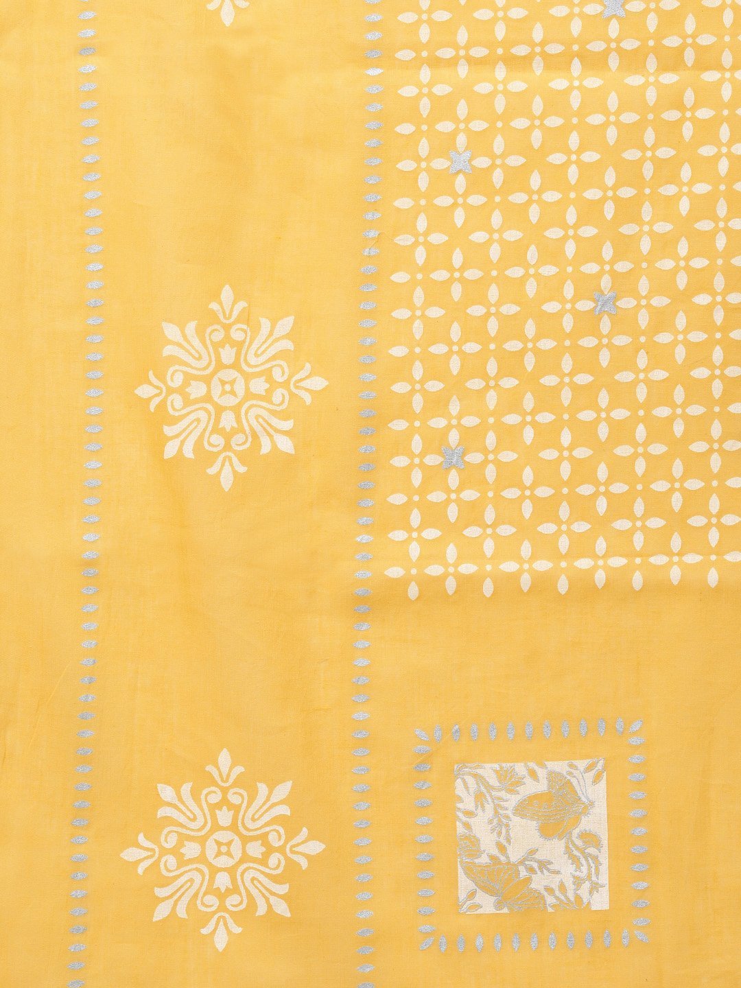 Women Yellow Printed Suit Set by Anubhutee (Set of 3)- Final Clearance Sale