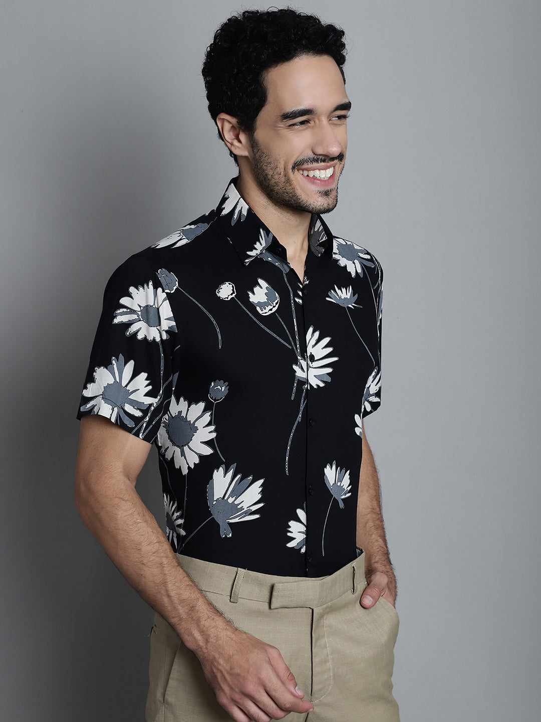 Men's Floral Printed Formal Shirts - Taantav