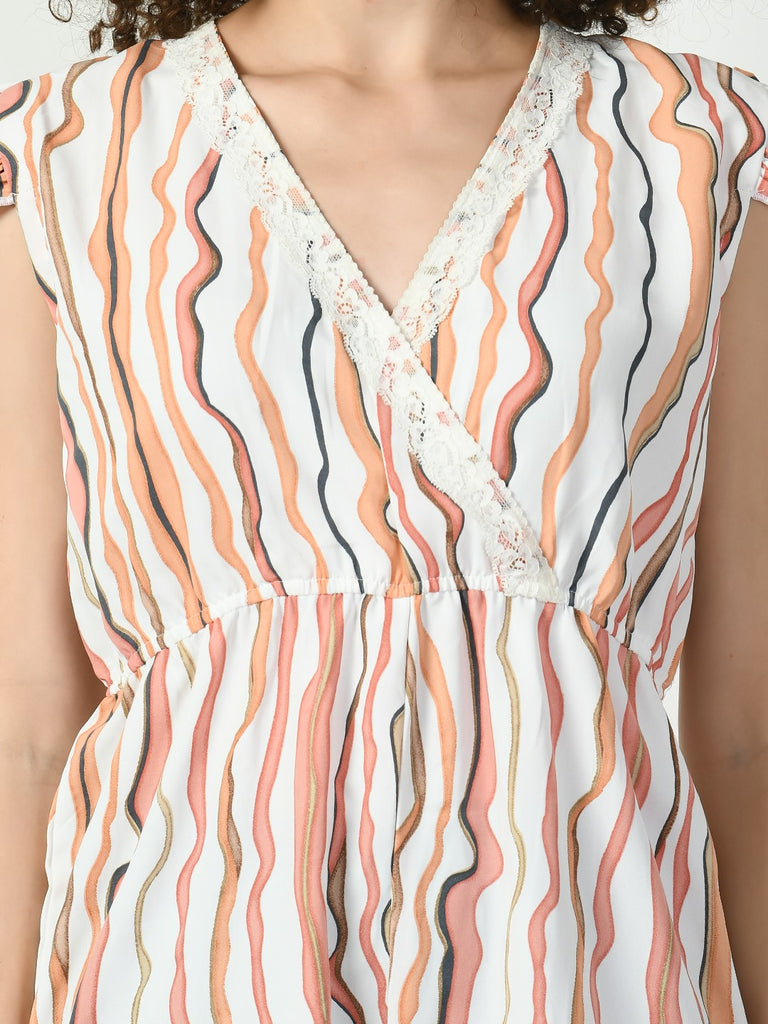 Women's Viscose Rayon Peach Nightdress