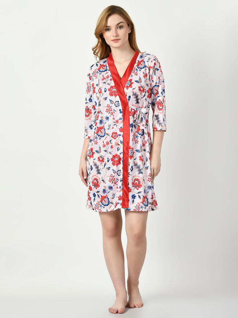 Women's Satin Red Nightdress