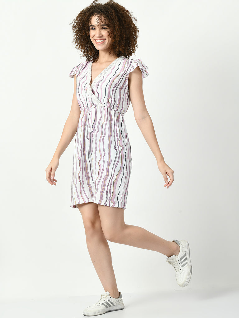 Women's Viscose Rayon Mauve Nightdress
