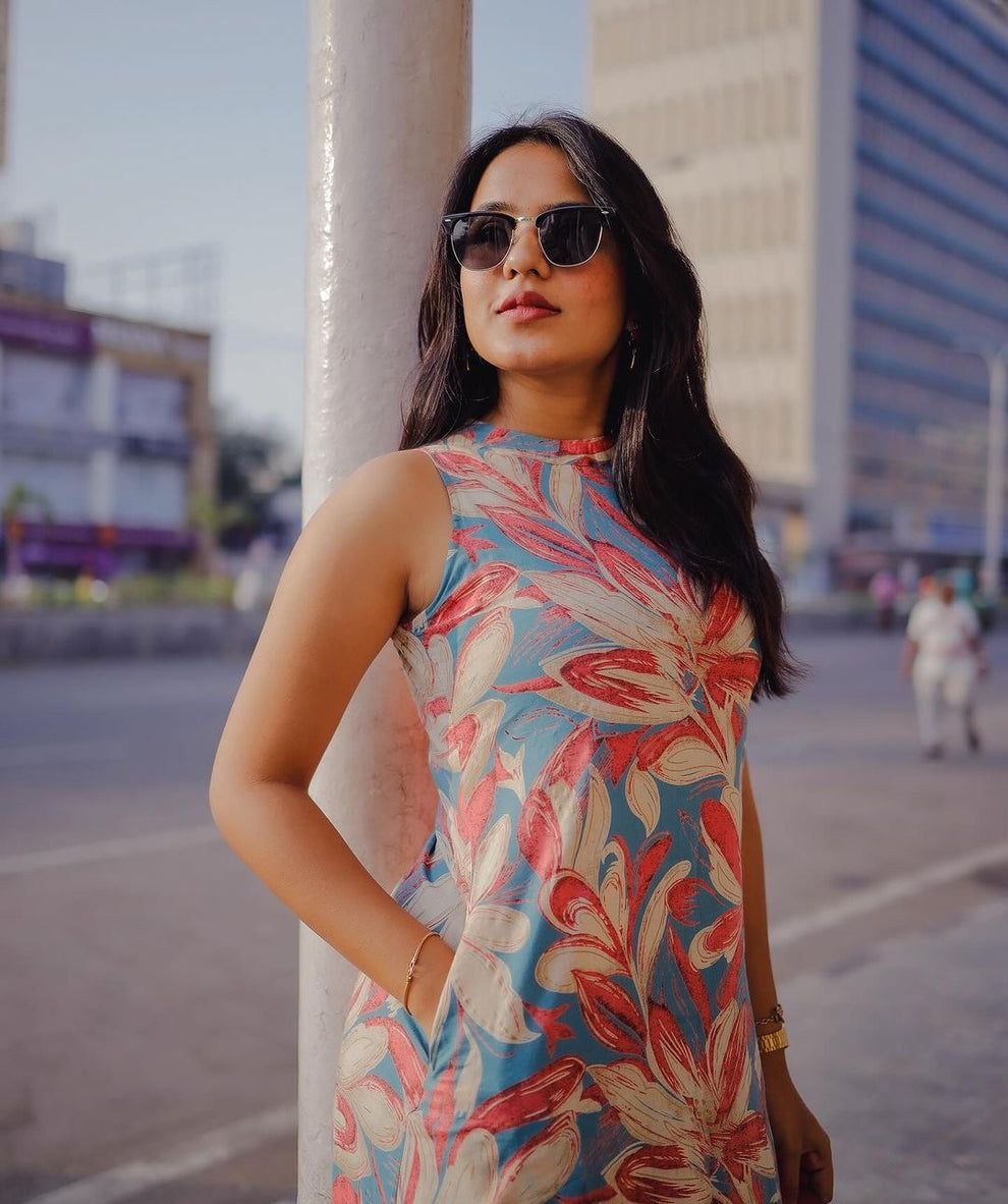 Women's Printed Knee Length Co-ords Set