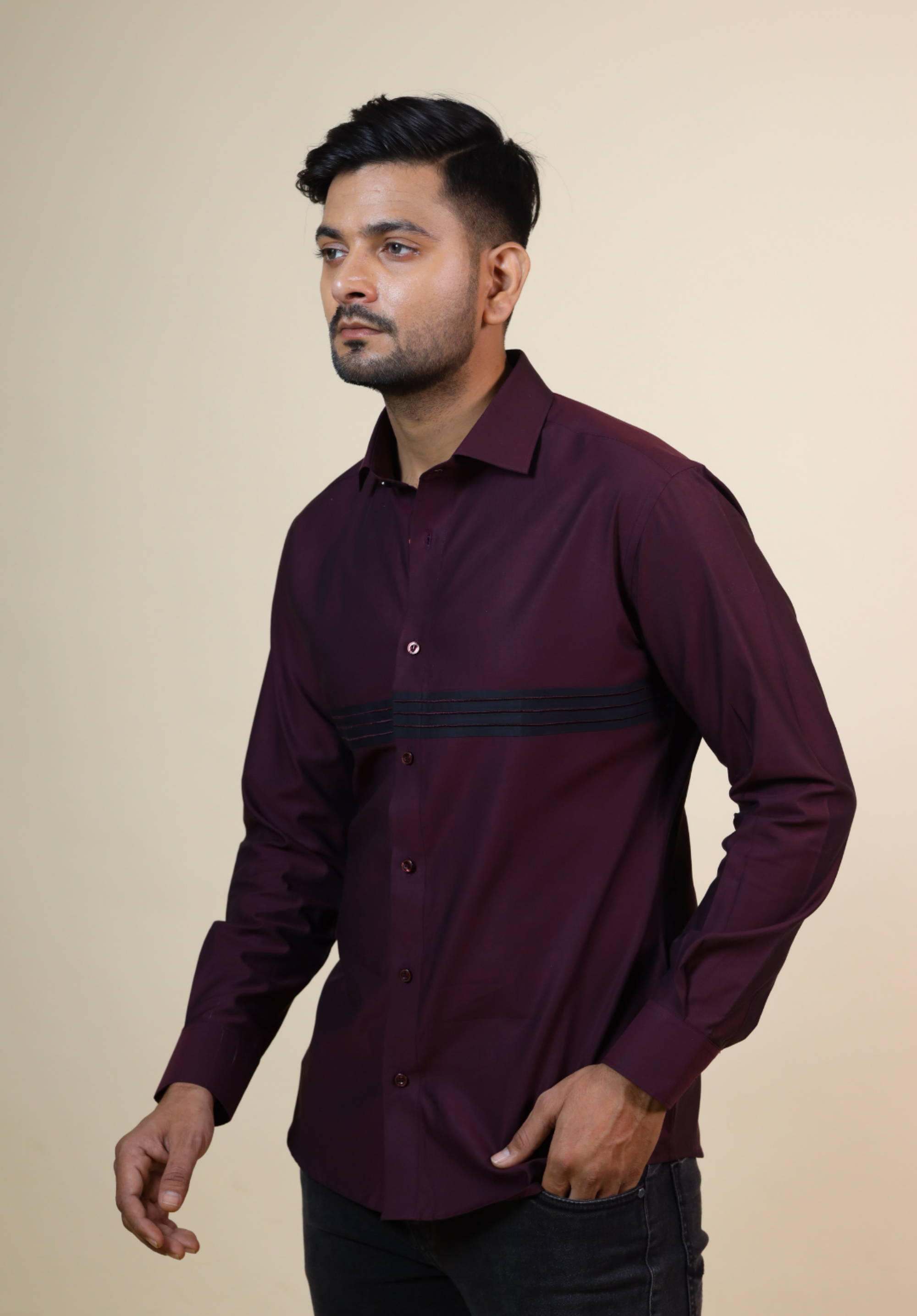 Men's Burgundy Color Mauvais Designer Burgundy Shirt Full Sleeves Casual Shirt XXL | Trendia Global Men's Burgundy Color Mauvais Designer Burgundy Shirt Full Sleeves Casual Shirt XXL | Trendia Global