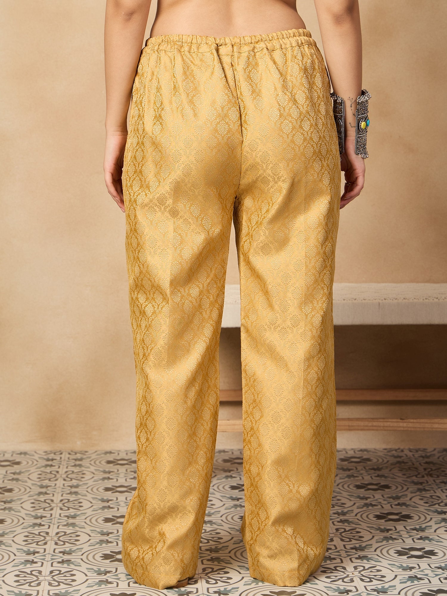 Women's Golden Brocade Pant - InWeave