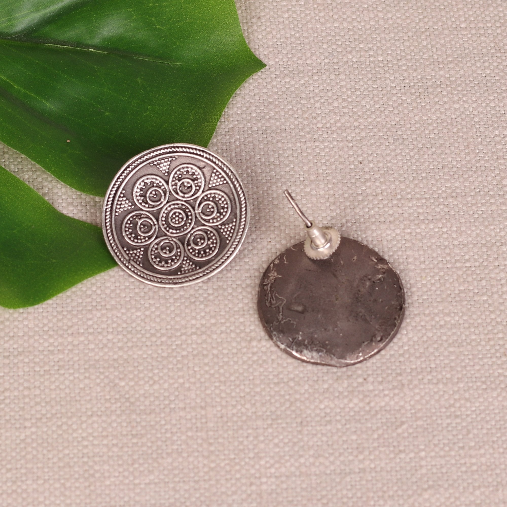 Women's Oxidised Stud Earings