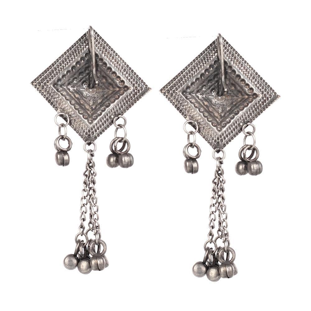 Women's Designer Ghunghroo Earings In German Silver