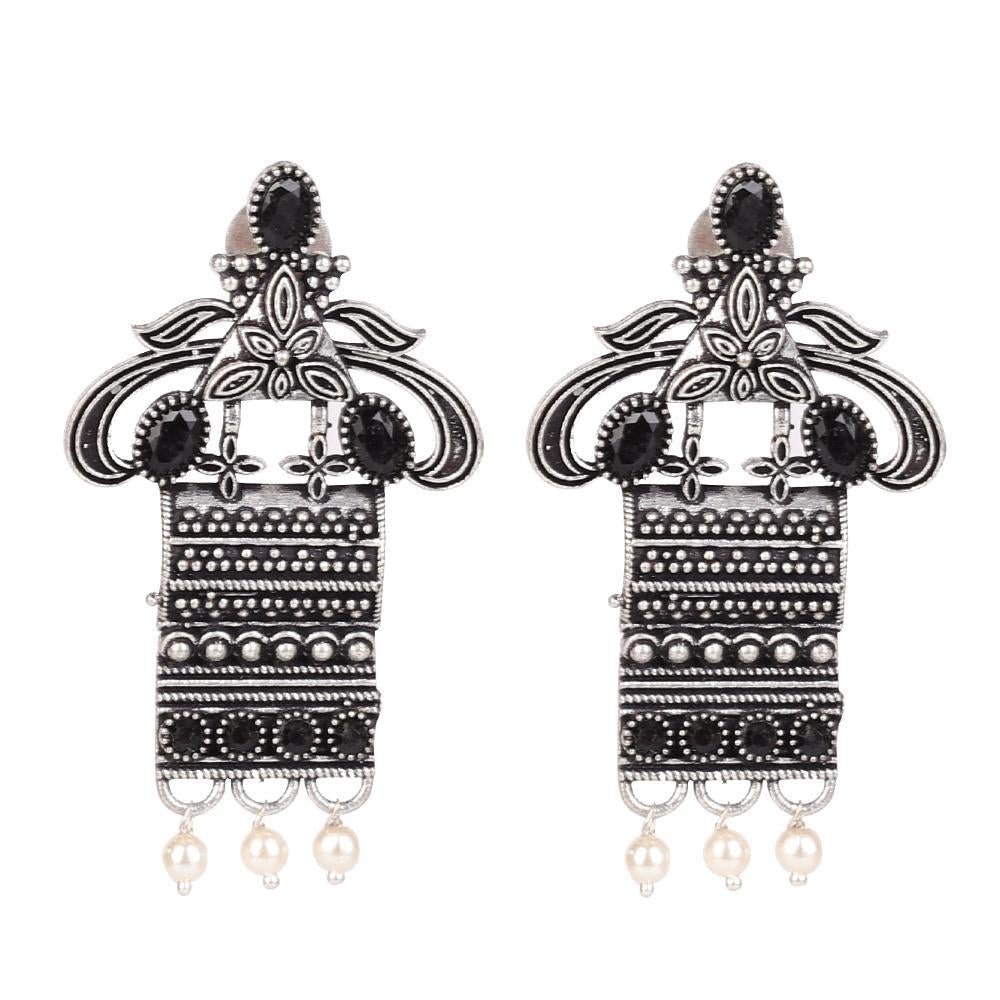 Women's German Silver Ethnic Motif Earings