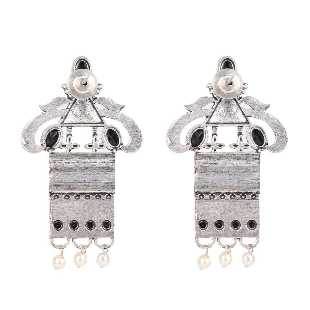 Women's German Silver Ethnic Motif Earings