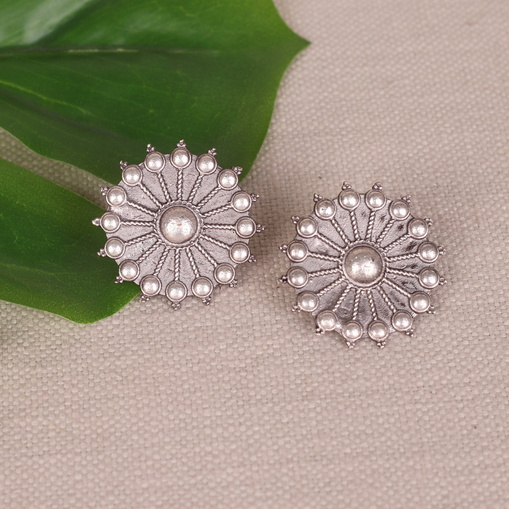 Women's Oxidised Chakra Earings