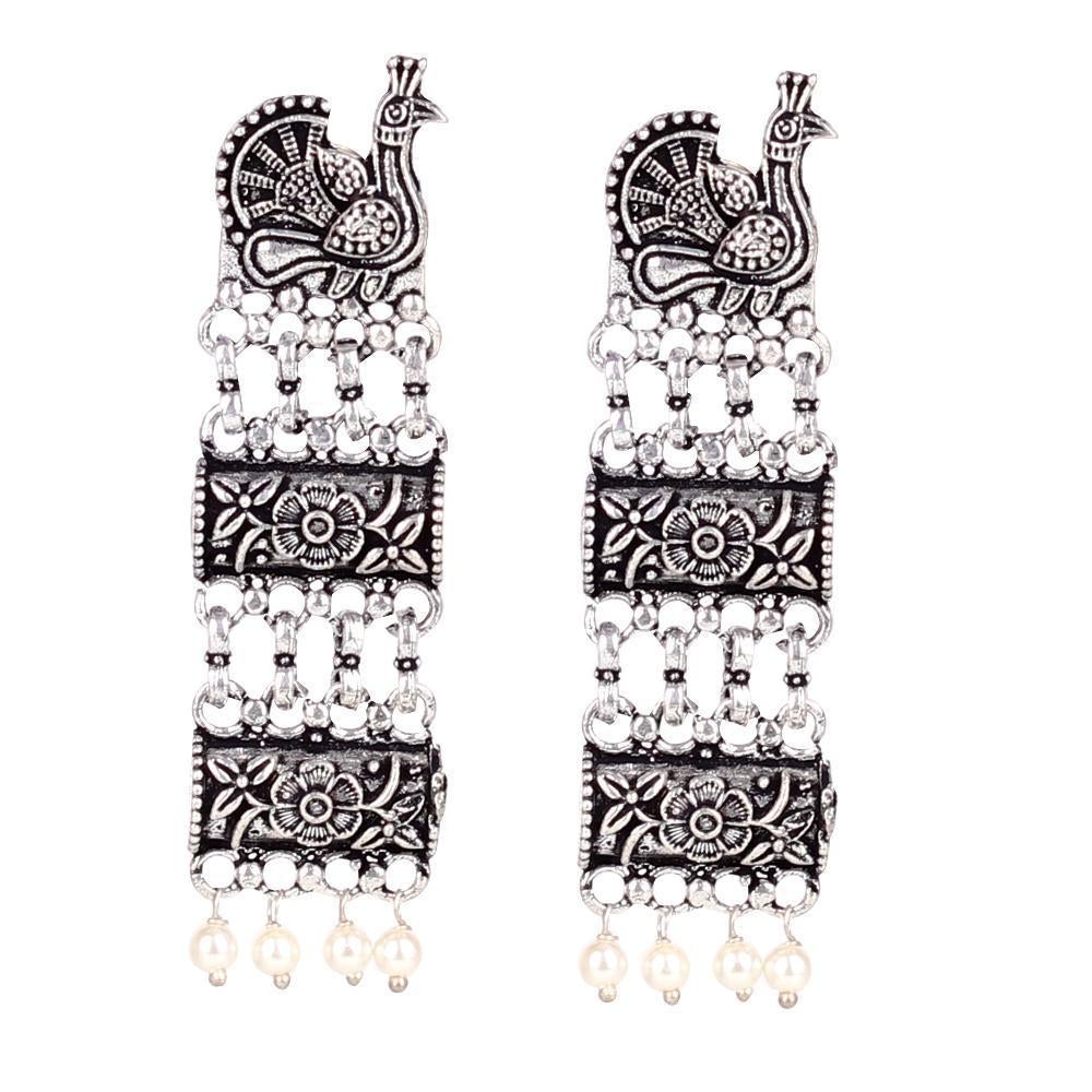 Women's Bird Motif Earings In German Silver