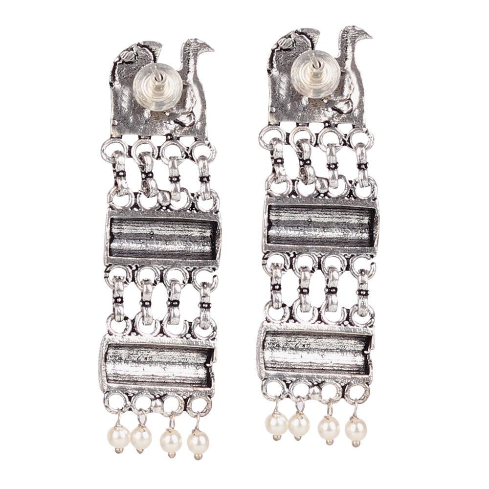Women's Bird Motif Earings In German Silver